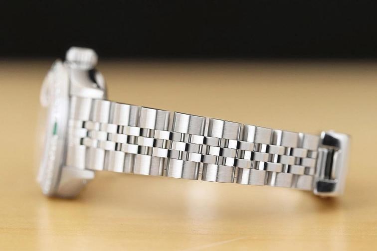 ROLEX LADIES DATEJUST 69174 MOTHER OF PEARL 18K GOLD SS DIAMOND TSAVORITE WATCH - 5