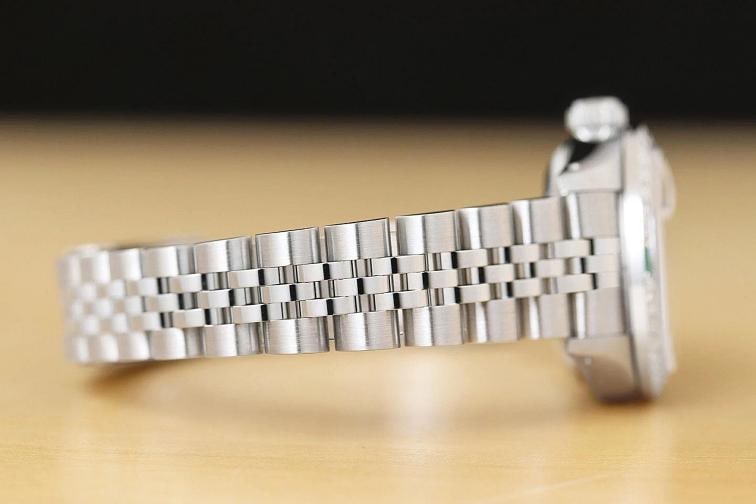 ROLEX LADIES DATEJUST 69174 MOTHER OF PEARL 18K GOLD SS DIAMOND TSAVORITE WATCH - 8