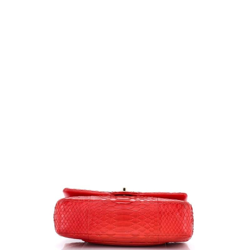 Chanel Classic Double Flap Bag Python Medium - 4