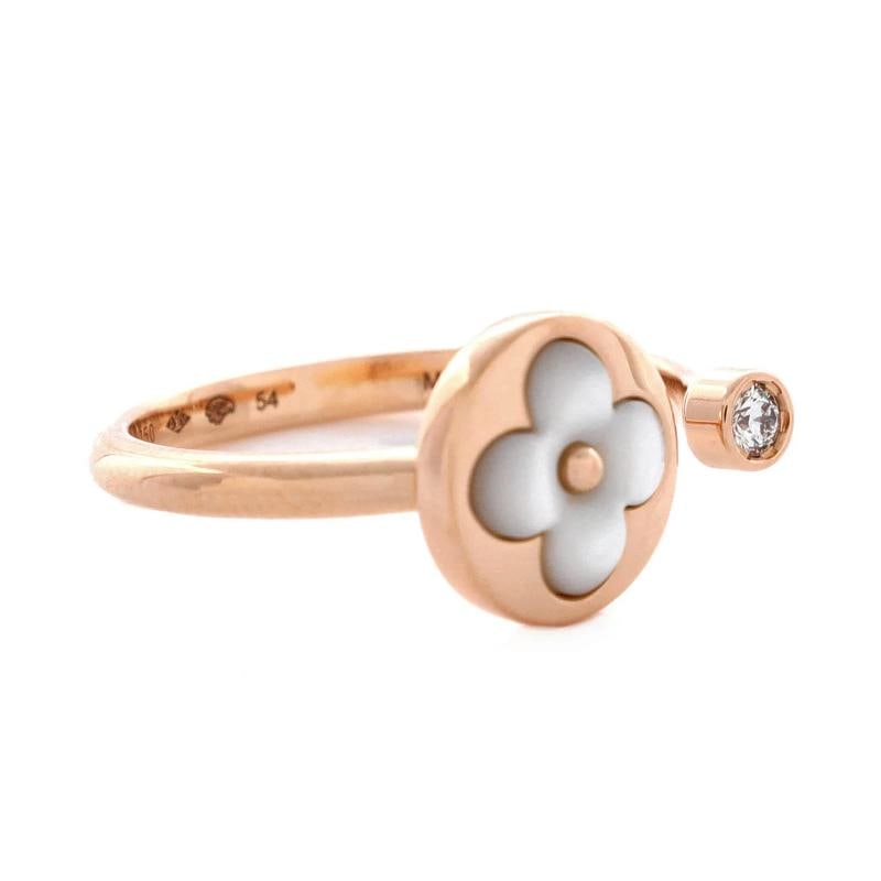Louis Vuitton Color Blossom Mini Sun Ring 18K Rose Gold with Mother of Pearl - 2