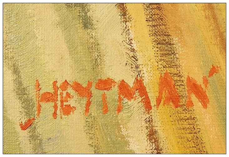 Willem Heytman Original Oil Painting on Canvas Ford Automobile Signed Framed Art - 3