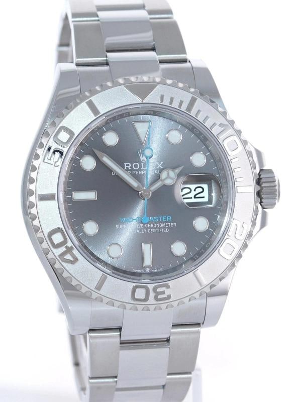 2022 NEW PAPERS Rolex 126622 YachtMaster Steel Platinum Rhodium Blue Watch Box - 3