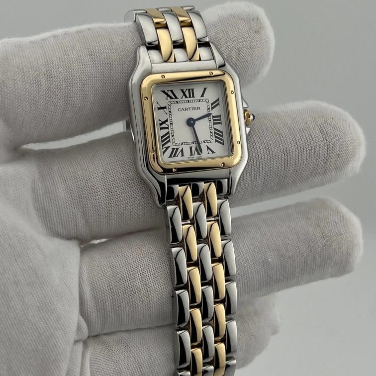 2025 Cartier Panthƒre Medium W2PN0019 29mm 18k Gold Stainless Steel Box Papers - 3