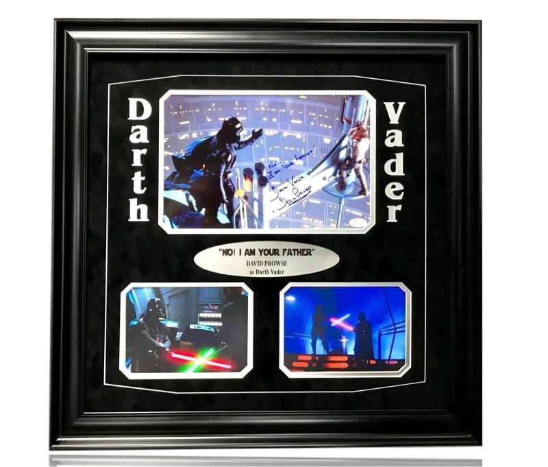 David Prowse Signed Photo Inscribed Framed JSA Autograph Darth Vader 8x Dave: Industry MoviesSigned by David ProwseMovie Star WarsObject Type PhotographAutograph Authentication James Spence JSAOriginalReproduction OriginalCountry of Origin United States 