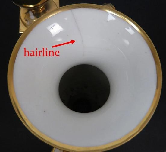 c1830s Fantastic Pair Paris Porcelain Gilt Hand Painted Grecian Urns - 10