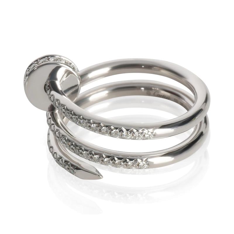 Cartier White Gold Diamond Double Juste Un Clou Ring - 2