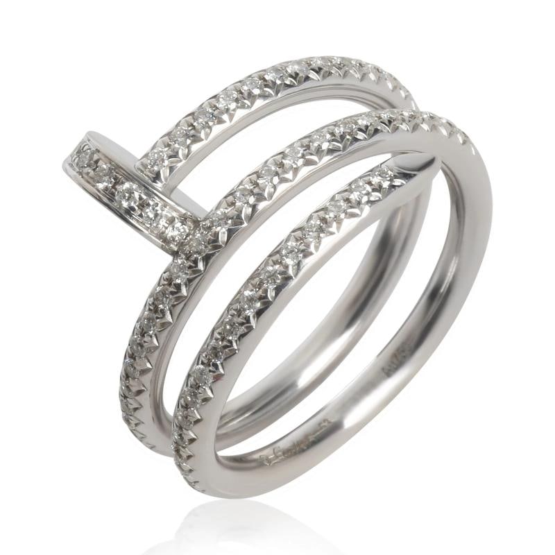 Cartier White Gold Diamond Double Juste Un Clou Ring - 4