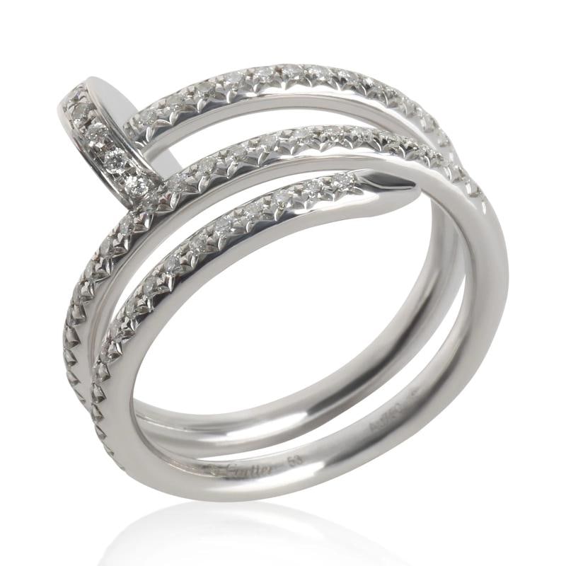 Cartier White Gold Diamond Double Juste Un Clou Ring - 5