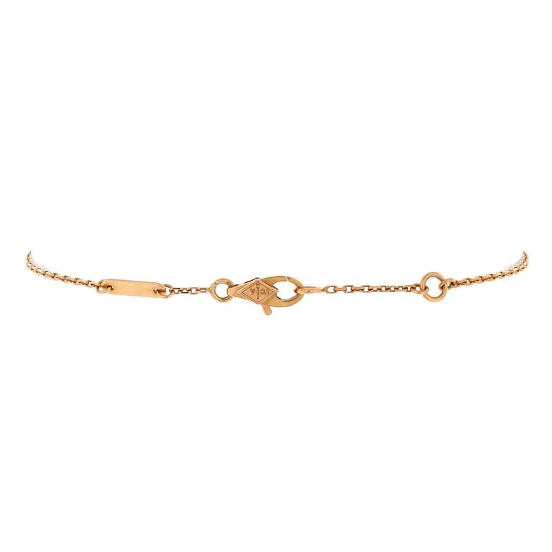 Van Cleef Arpels Sweet Alhambra Heart Bracelet 18K Rose Gold with Carnelian - 3