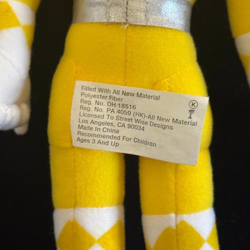 Thuy Trang signed Yellow Power Ranger Plush Toy Doll JSA LOA Rare Auto - 5
