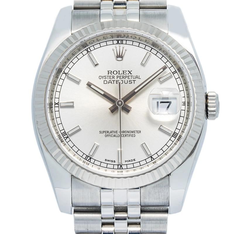 Rolex Datejust 116234 Jubilee Stainless Steel Silver Dial Auto Unisex Watch 36mm - 2