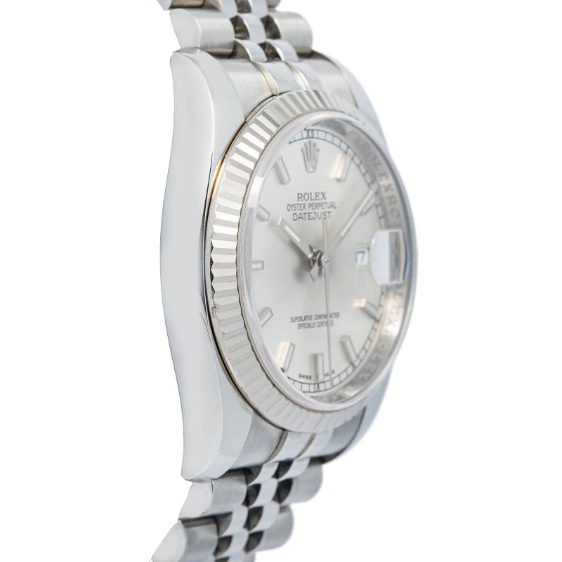 Rolex Datejust 116234 Jubilee Stainless Steel Silver Dial Auto Unisex Watch 36mm - 4