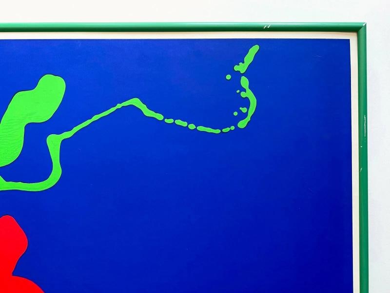 WILLIS WINE BAR PARIS RARE 1989 WAYNE ENSRUD FRAMED LRG SILKSCREEN PRINT POSTER - 9