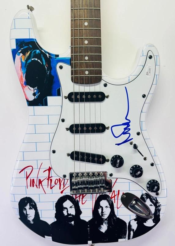 NICK MASON Signed Autograph Fender Electric Guitar JSA LOA PINK FLOYD wgraphics (1 of 5)