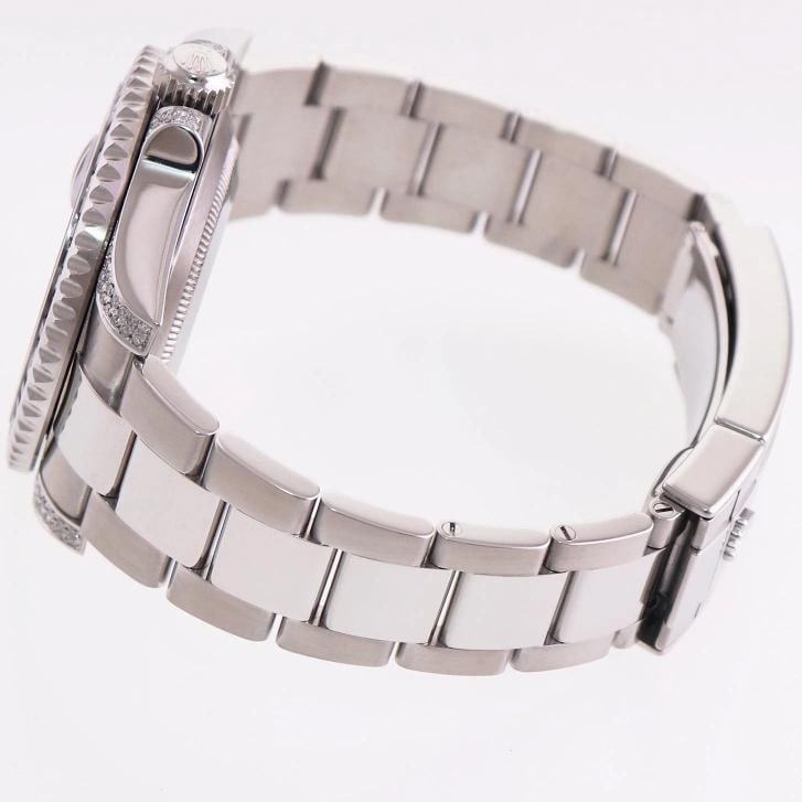 MINT Rolex Submariner Date 116610 Diamond Sapphire Steel Blue Ceramic Watch - 4