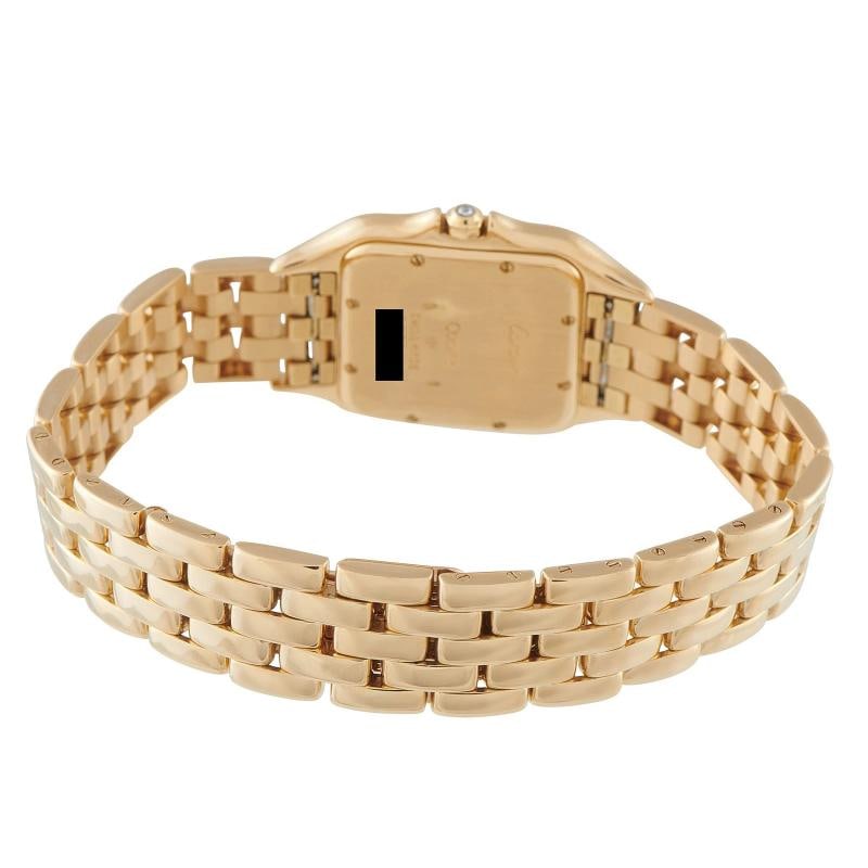 Cartier Panthre Diamond and Yellow Gold Watch 883969 - 4