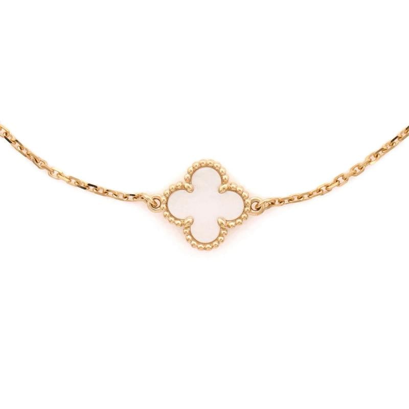 Van Cleef Arpels Sweet Alhambra Bracelet 18K Yellow Gold and Mother of Pearl - 3