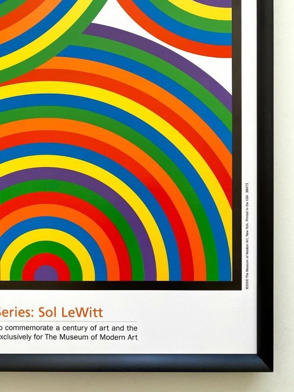 SOL LEWITT RARE LITHOGRAPH PRINT MUSEUM OF MODERN ART FRAMED MODERNIST POSTER - 11