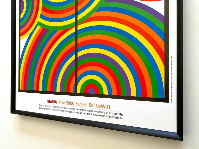SOL LEWITT RARE LITHOGRAPH PRINT MUSEUM OF MODERN ART FRAMED MODERNIST POSTER - 12