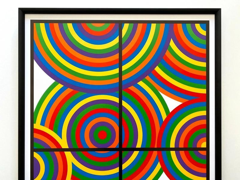 SOL LEWITT RARE LITHOGRAPH PRINT MUSEUM OF MODERN ART FRAMED MODERNIST POSTER - 2