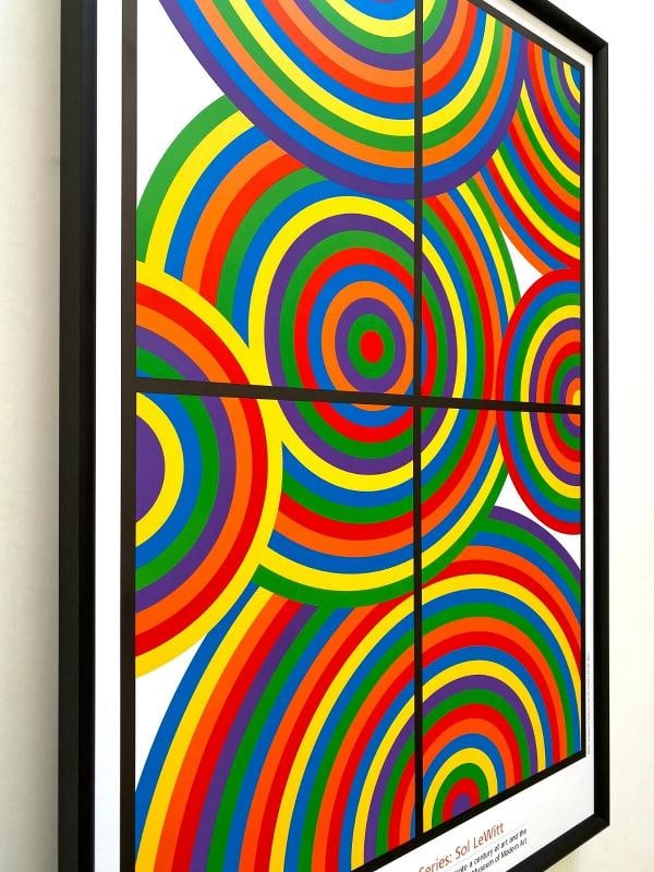 SOL LEWITT RARE LITHOGRAPH PRINT MUSEUM OF MODERN ART FRAMED MODERNIST POSTER - 6