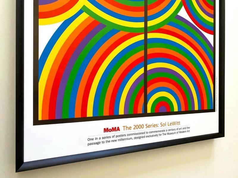 SOL LEWITT RARE LITHOGRAPH PRINT MUSEUM OF MODERN ART FRAMED MODERNIST POSTER - 7