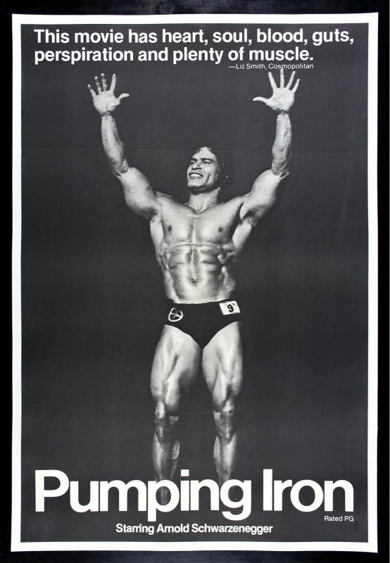 PUMPING IRON RARE MOVIE POSTER FITNESS BODYBUILDING GYM 1977: OriginalReproduction OriginalObject Type PosterIndustry MoviesCountry of Origin United States 