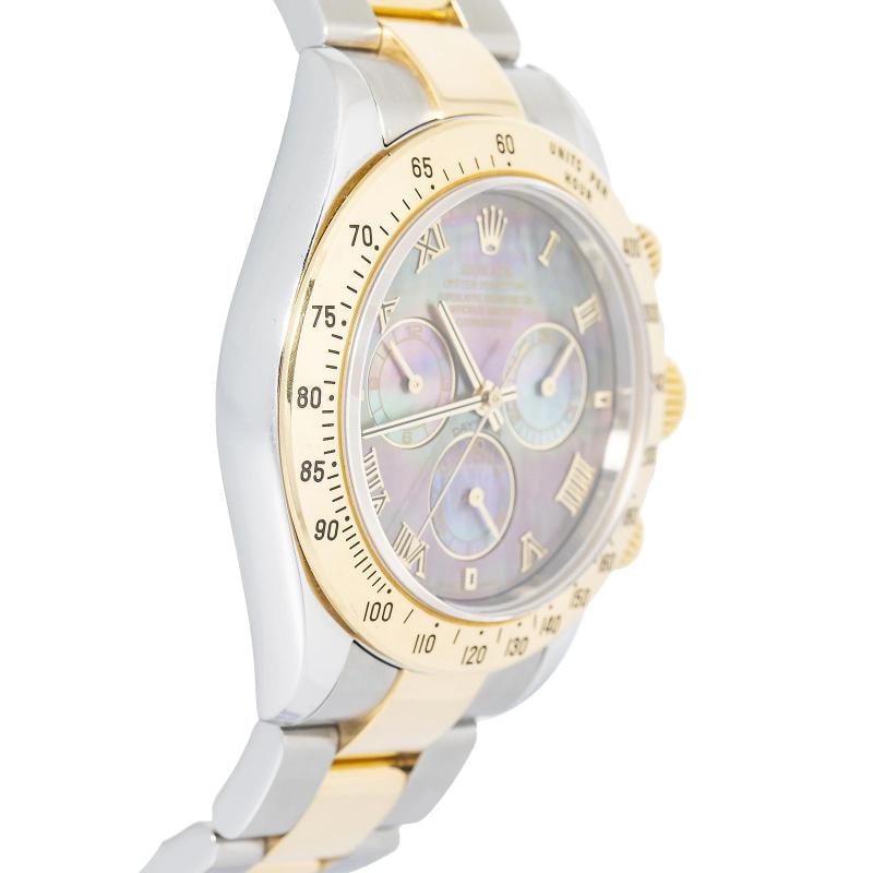 Rolex Cosmograph Daytona 116523 Tahitian MOP 18k Two Tone Auto Mens Watch 40mm - 4