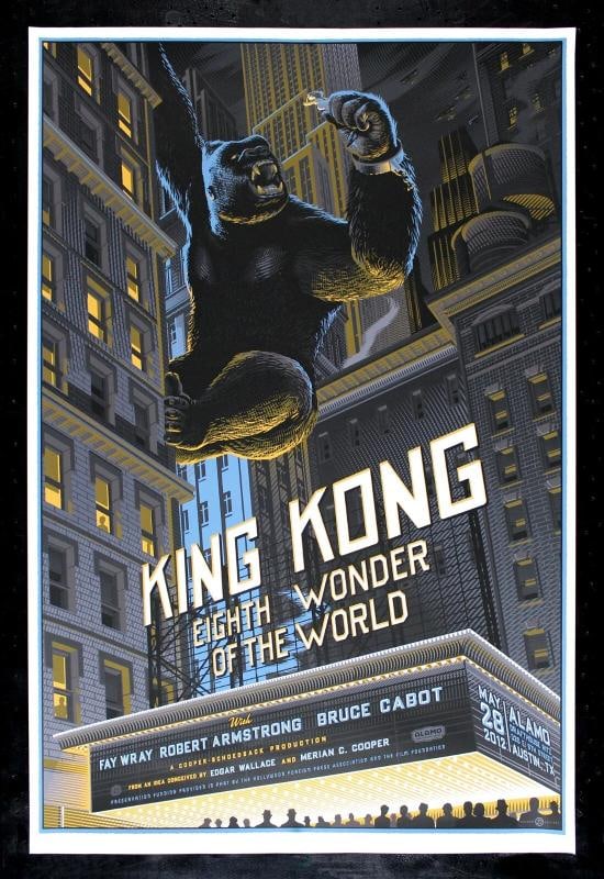 KING KONG RARE MONDO ALAMO DRAFTHOUSE MOVIE POSTER 2012  (1 of 2)