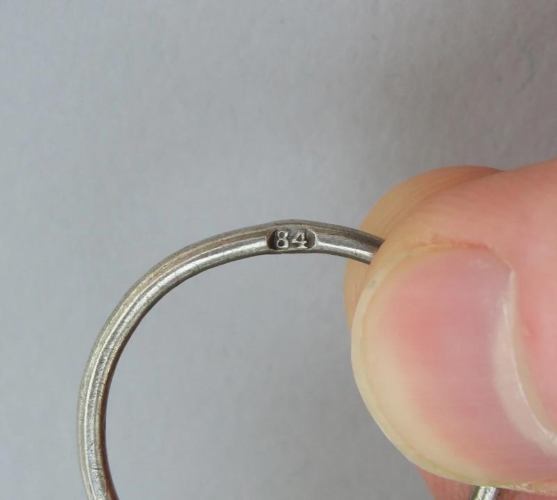 Rare Imperial Russian 1861 84 Silver Yad Torah Pointer St Petersburg Judaica - 9