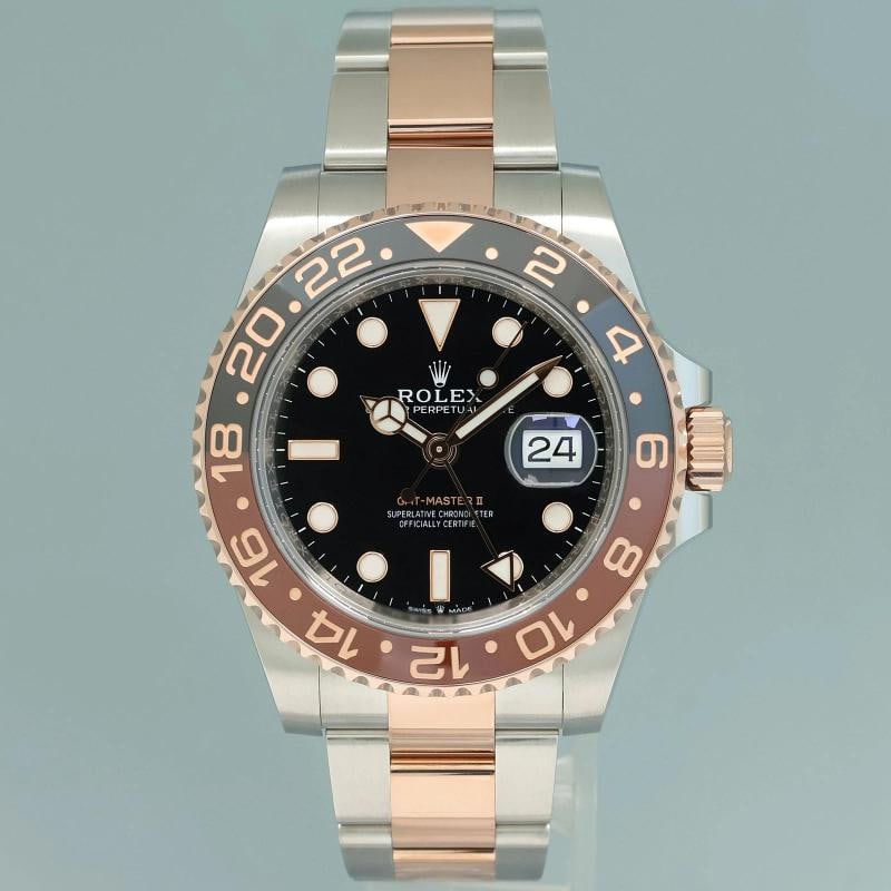 2025 NEW Rolex GMT Master II Root Beer Two Tone Rose Gold 126711 CHNR Watch Box - 2