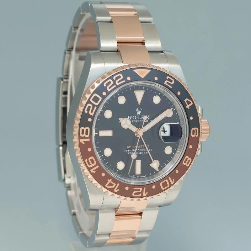 2025 NEW Rolex GMT Master II Root Beer Two Tone Rose Gold 126711 CHNR Watch Box - 3