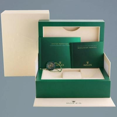 MINT Rolex Daytona White Gold 116519 Meteorite Roman Rubber Watch Box - 7