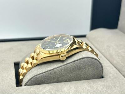 Rolex Day Date President 18038 36mm Black Dial 18K Yellow Gold - 4