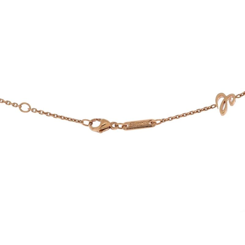 Chopard Happy Diamonds Round Pendant Necklace 18K Rose Gold with Diamonds and 1 - 3