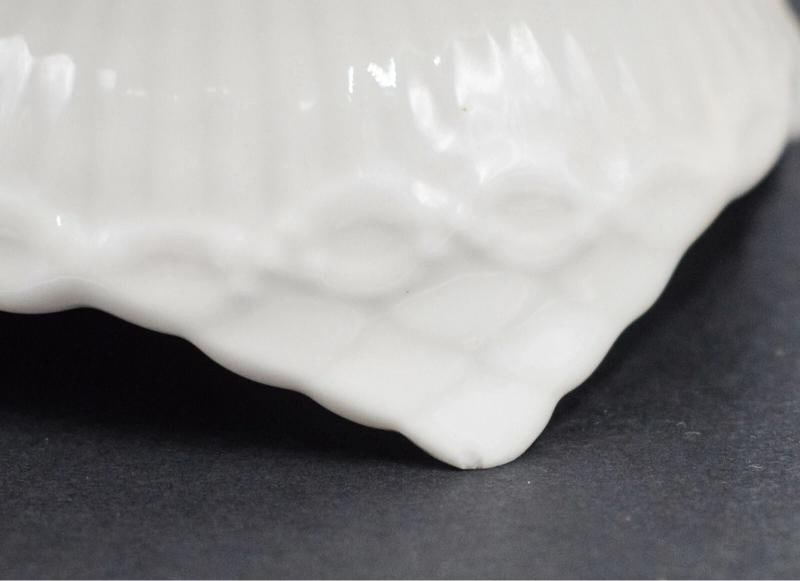 Royal Copenhagen-White Fluted Half Lace w/ Gold Trim 90 Pieces Service For 12 - 9