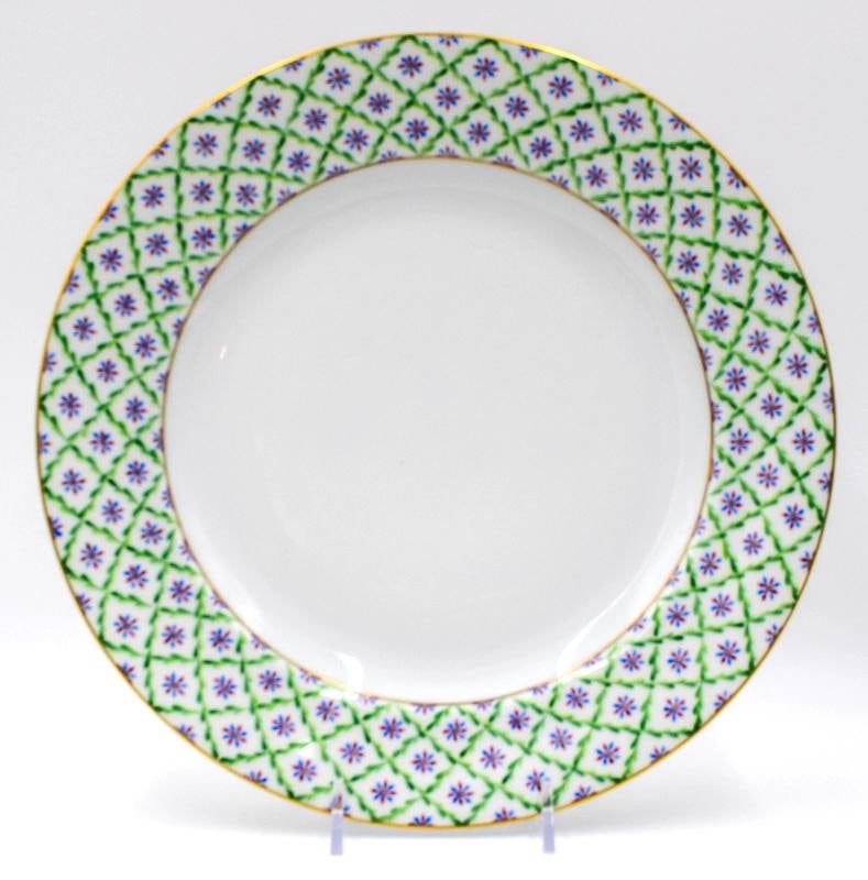 6 Le Tallec Hand Painted French Dinner Plates - Made for Barney's NYC - 3