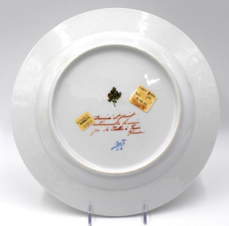 6 Le Tallec Hand Painted French Dinner Plates - Made for Barney's NYC - 7