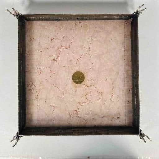 STUNNING Giuseppe Vasari Gorham Silvered Bronze Marble Pieces & Board Chess Set - 16