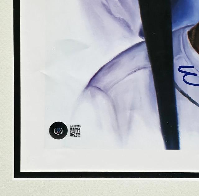 500 Home Run Club Auto Framed 28x30 Photo 11 Sigs Willie Mays Hank Aaron Beckett - 6