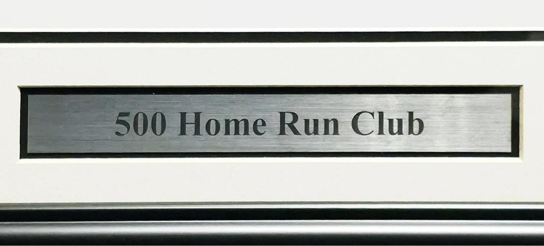 500 Home Run Club Auto Framed 28x30 Photo 11 Sigs Willie Mays Hank Aaron Beckett - 7