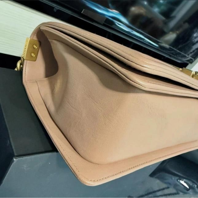 Chanel Old Medium Blush Lambskin Boy Bag quilted (2017-2018) - 6