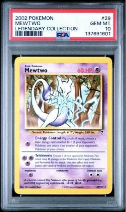 2002 POKEMON LEGEND COLL #29 MEWTWO PSA 10 (1 of 2)