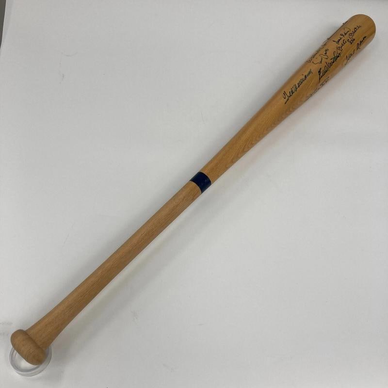 500 Home Run Club Signed Bat Mickey Mantle Ted Williams Willie Mays JSA COA - 5