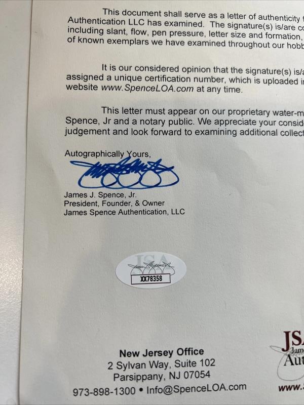 Wilt Chamberlain & Bill Russell Signed Official NBA Game Basketball JSA COA - 7