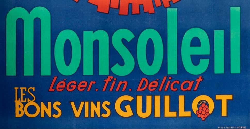 Original Vintage Poster - Robys - Monsoleil - Wine - Grape - Hat - France - 1940 - 3