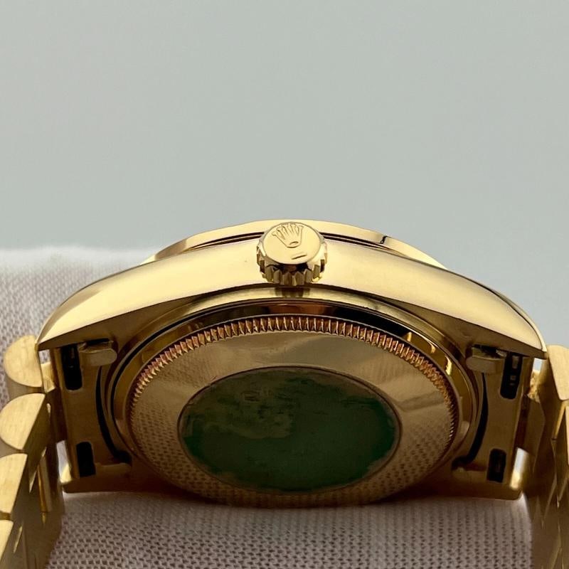 Rolex Day Date President 18138 Factory Diamond Dial Bezel & Lugs 18K Yellow Gold - 5