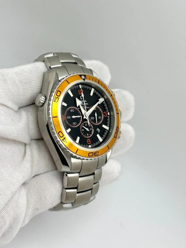 Omega Seamaster Planet Ocean 600M 2218.50.00 45.5mm Orange Bezel Steel Box - 6