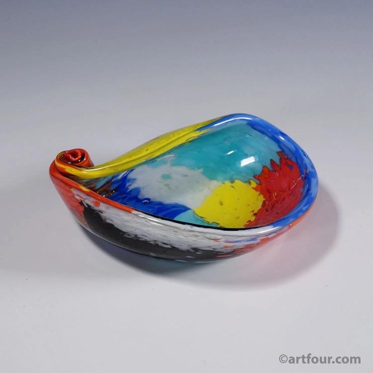 Vintage Oriente Art Glass Bowl by Dino Martens for Aureliano Toso (1 of 6)