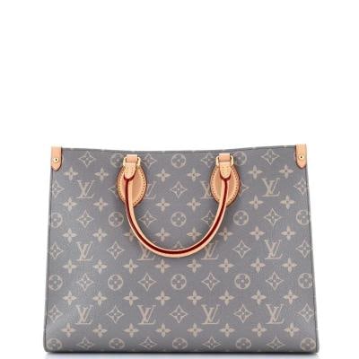 Louis Vuitton OnTheGo Tote Trianon Grey Monogram Canvas MM: Measurements: Handle Drop 10", Height 10", Width 14", Depth 6", Strap Drop none" . Condition: Pre-owned - Excellent,Brand: Louis Vuitton,Exterior Material: Canvas Coated,Style: Totes,Exterior Color:
